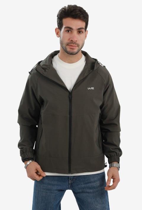 Jacket soft with lining-Olive